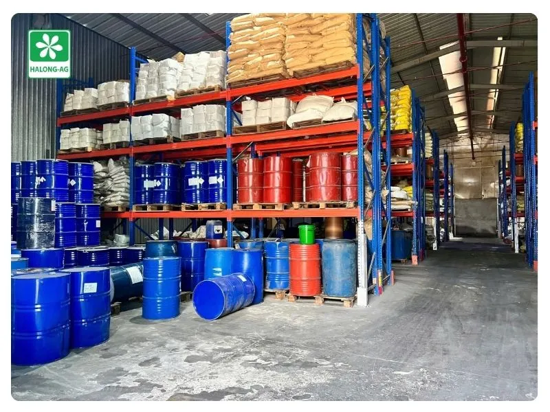 Kho sản phẩm phân bón đã được gia công